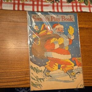 Festive Santa's Play Book Holiday Decor